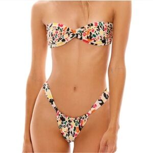 Agua bendita Balam Bandeau bikini top and Elsa Balam bottom